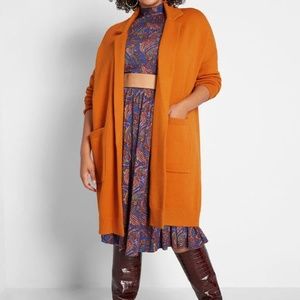 Modcloth Of the Snuggle Variety Sweater Coat